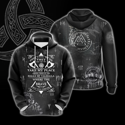 Viking Prayer Unisex 3D T-shirt Zip Hoodie Pullover Hoodie Hoodie