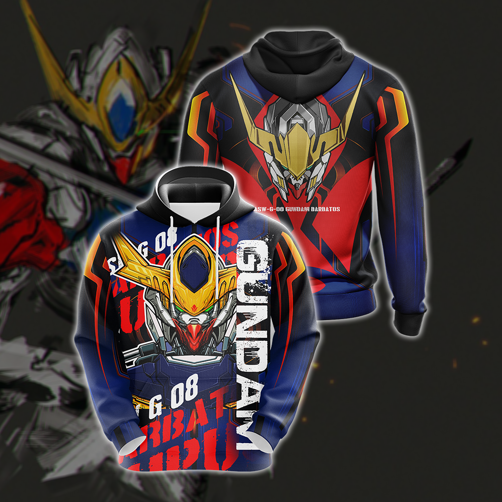 Gundam Barbatos Unisex 3D Hoodie