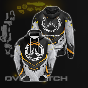 Overwatch Weapons Logo Unisex 3D Hoodie