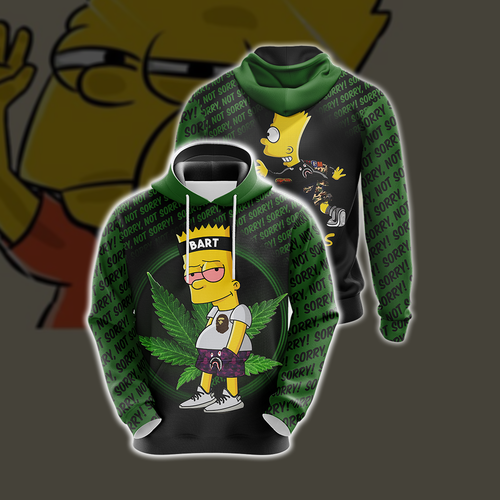 Bart The Simpsons Unisex 3D Hoodie