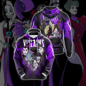 Disney Vilains Unisex 3D Hoodie