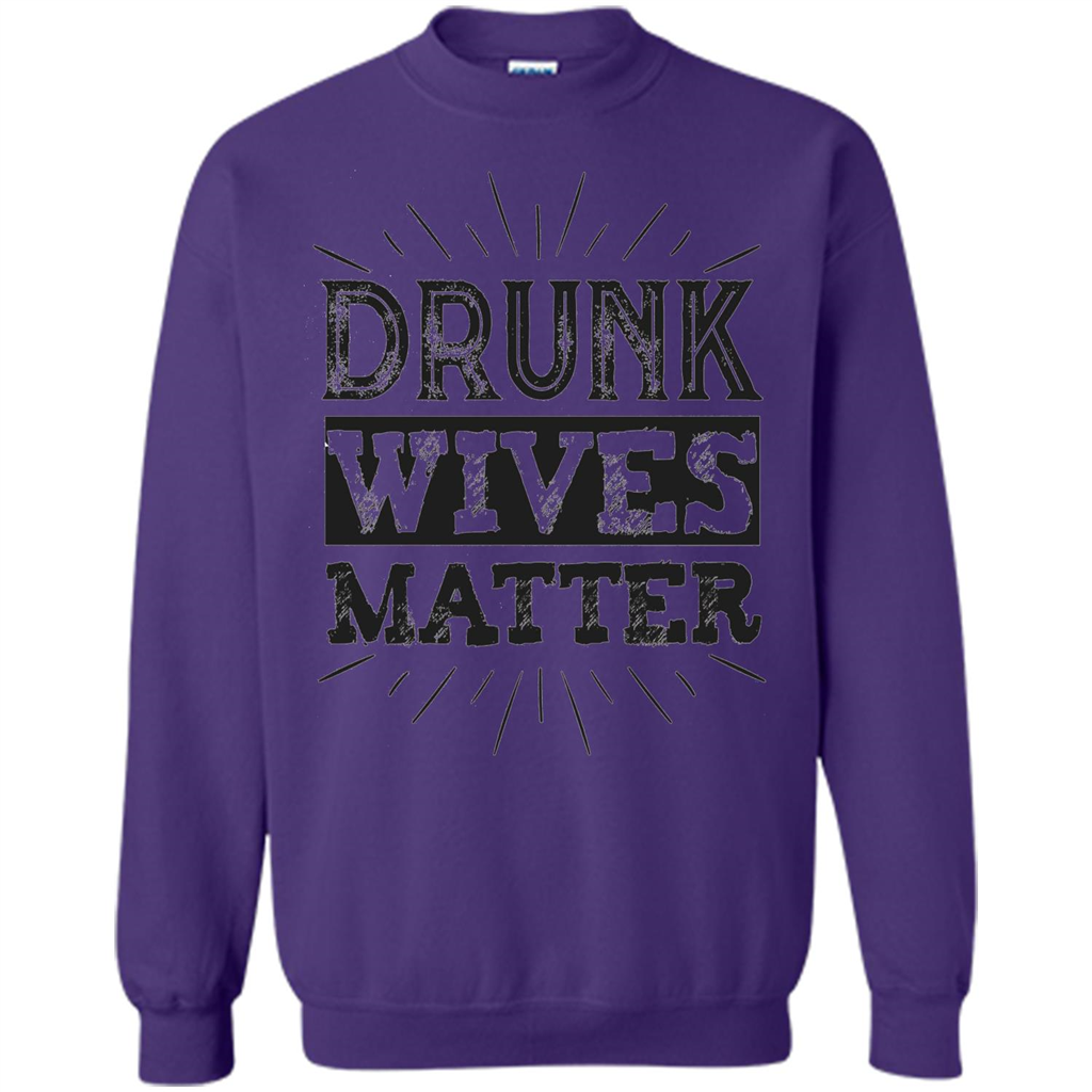 Drunk Wives Matter T-shirt Funny Saying Wine Wife Drinking T-shirt Orange