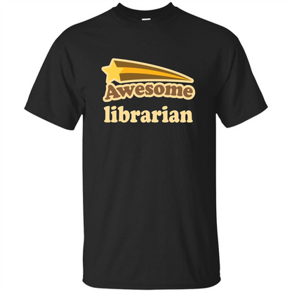 Awesome Librarian T-shirt Black