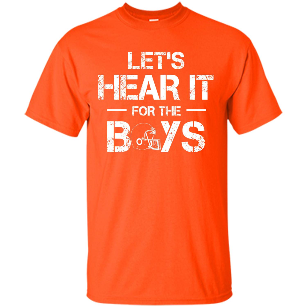 Football T-shirt Let's Hear It For The Boys Orange