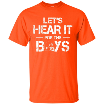 Football T-shirt Let's Hear It For The Boys Orange