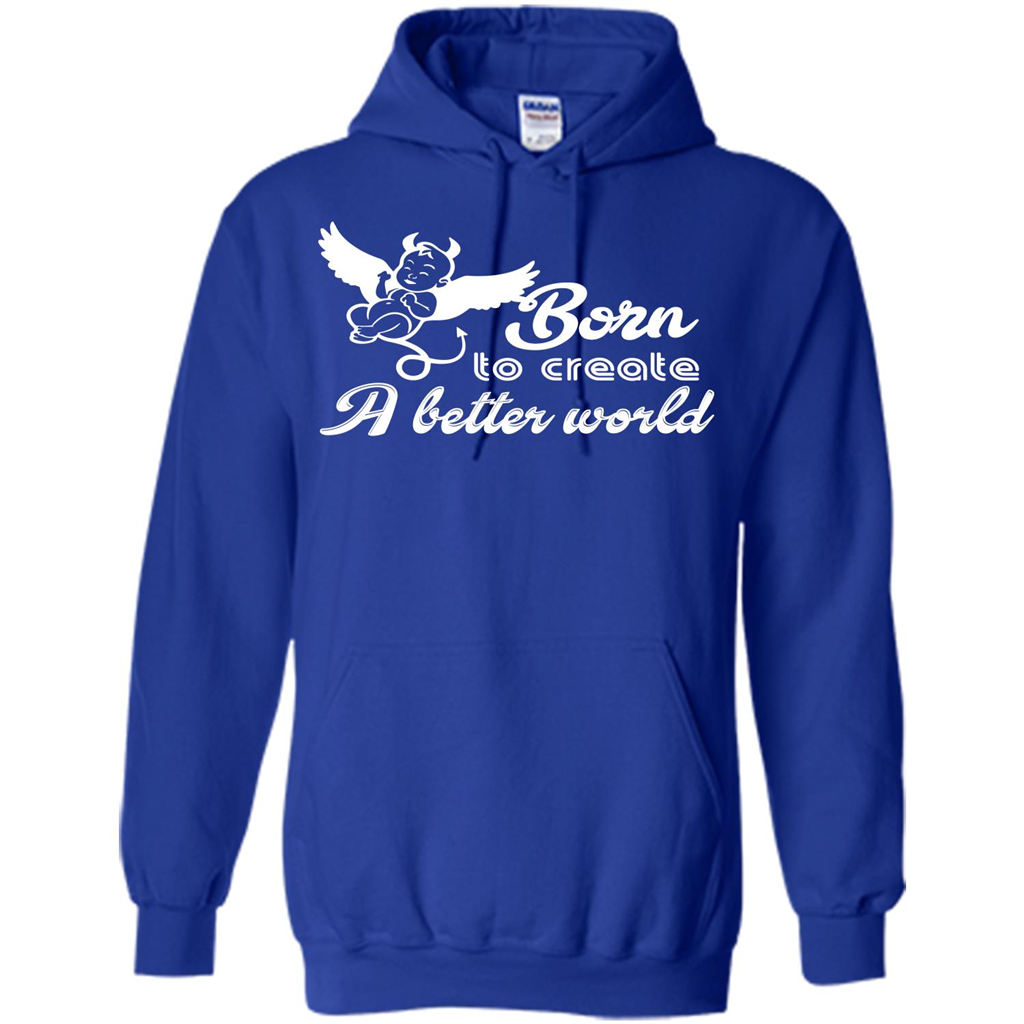 Baby T-shirt Born To Create A better World T-shirt Royal