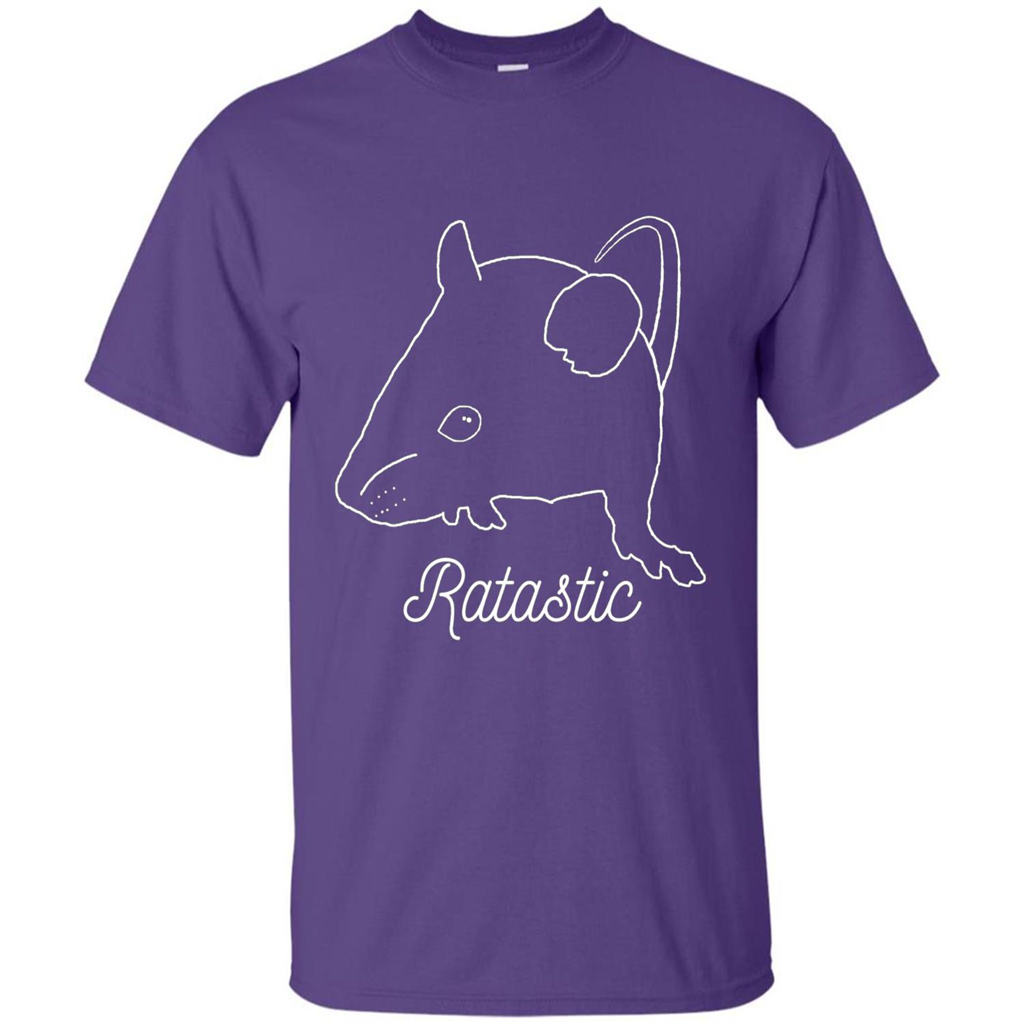 Cute Rat Owners T-shirt Ratastic Purple