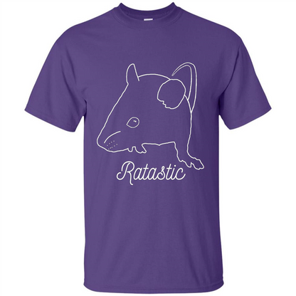 Cute Rat Owners T-shirt Ratastic Purple