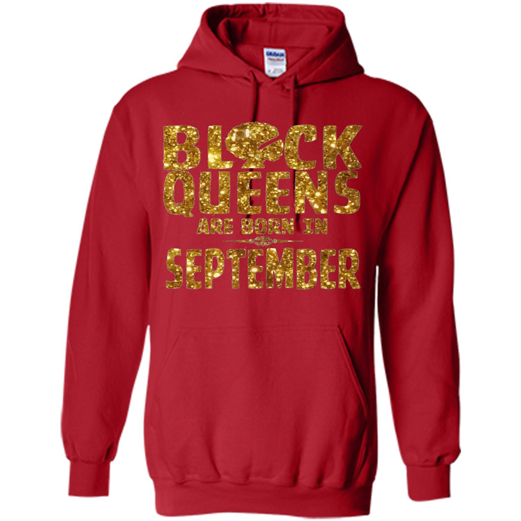 Black Queens Are Born In September T-shirt Red