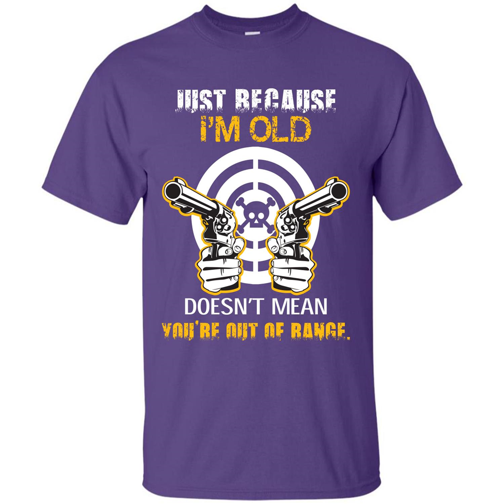Old Man T-shirt Just Because I’m Old Doesn’t Mean T-shirt Purple