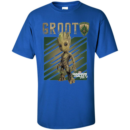 Groot Guardians of Galaxy 2 Growth Graphic T-Shirt Royal