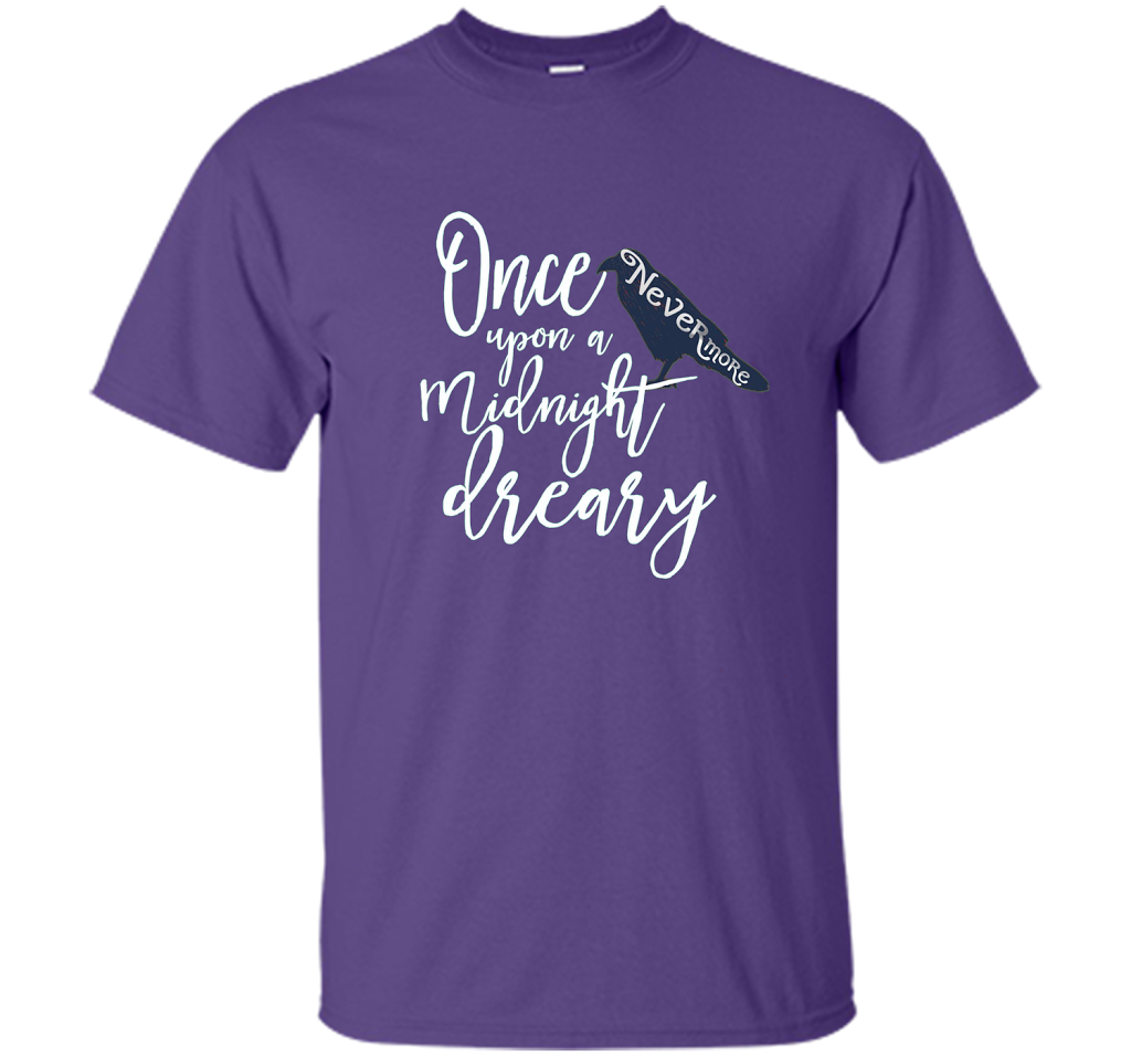 Poe Raven Shirt, Bookworm Shirt Literary Gifts cool shirt Purple