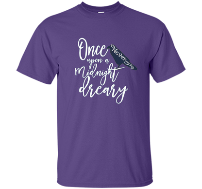 Poe Raven Shirt, Bookworm Shirt Literary Gifts cool shirt Purple