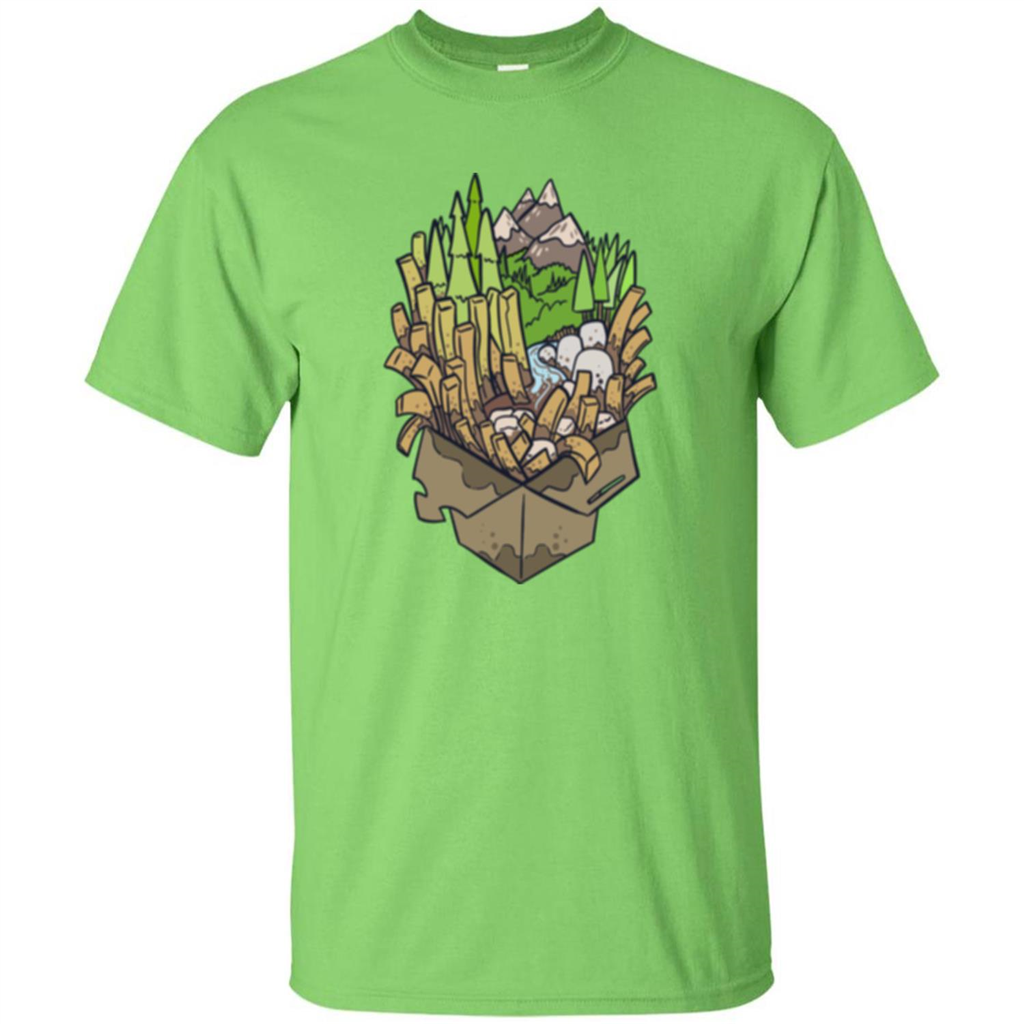 Poutine Forest T-shirt Lime