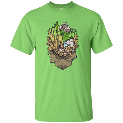 Poutine Forest T-shirt Lime