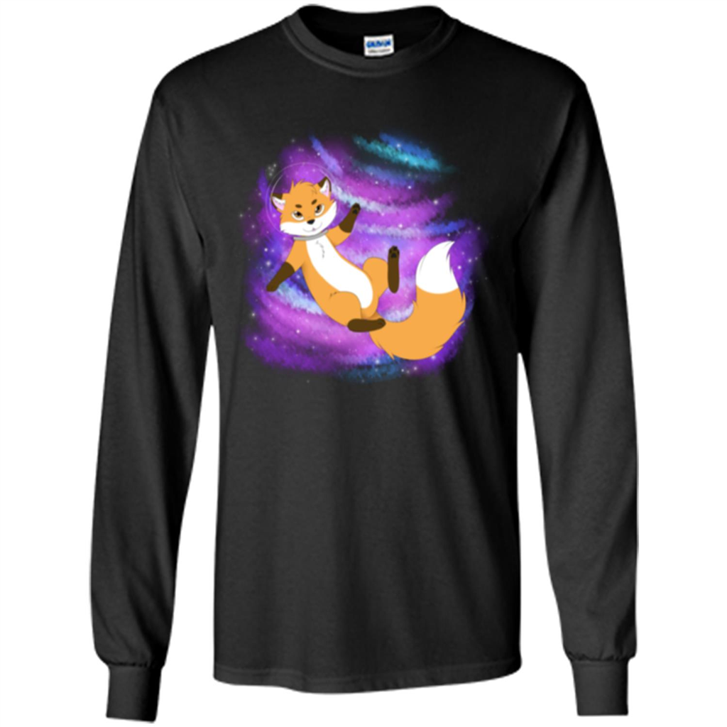 Space Fox T-shirt Black