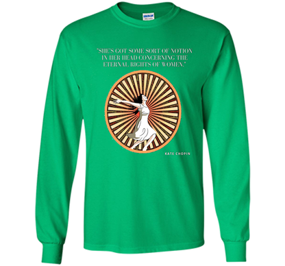 Kate Chopin Eternal Rights of Women Literary T-Shirt shirt Irish Green