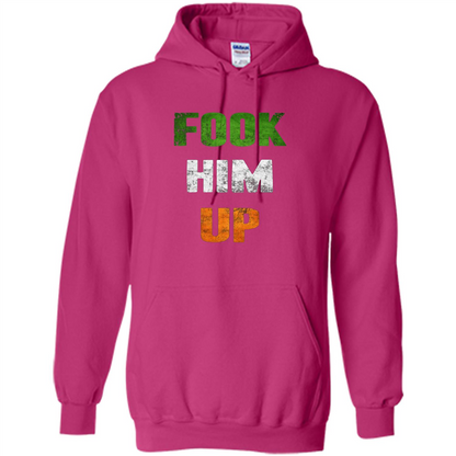 Funny Boxing T-shirt Fook Him Up Irish Boxing T-shirt Heliconia