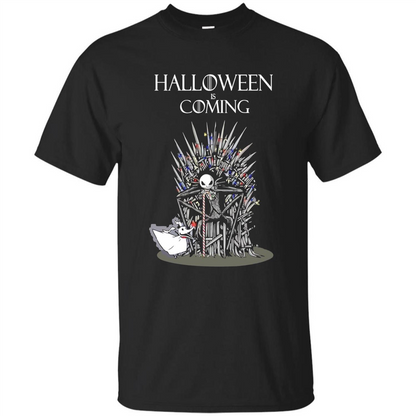 Funny Halloween Is Coming T-shirt Black