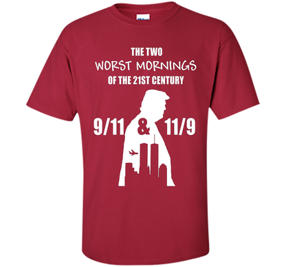 the two worst mornings of the 21st century 9/11 &amp; 11/9 cool shirt Cardinal