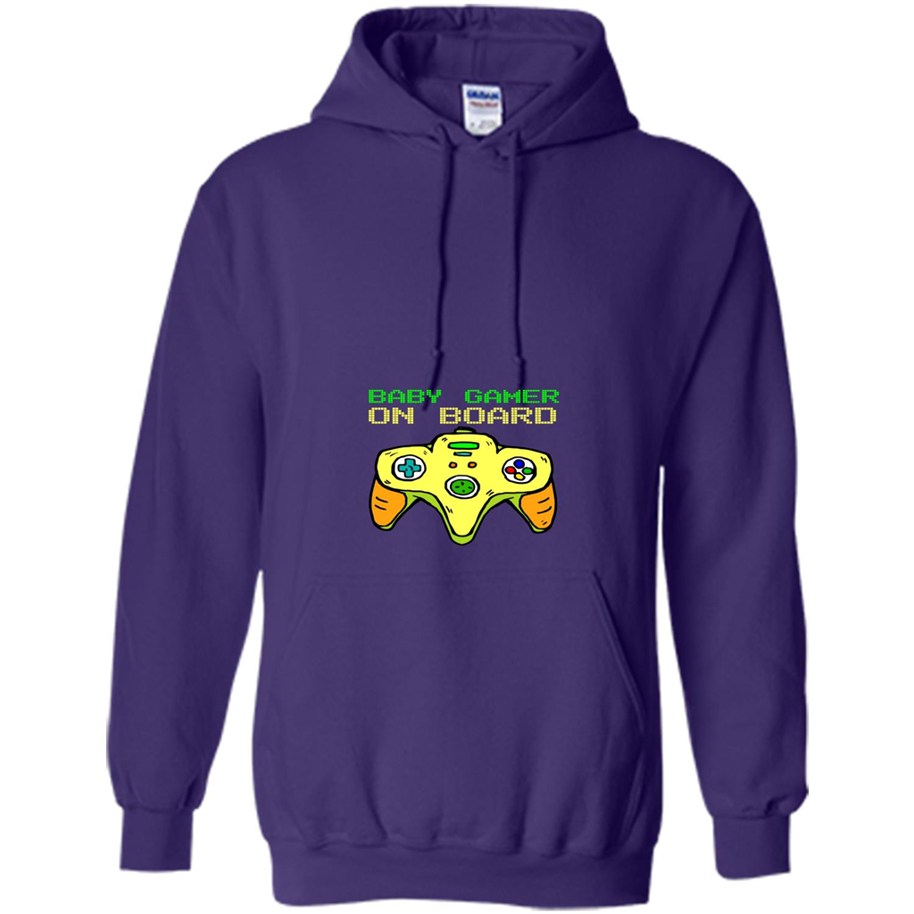 Pregnancy & Birth T-shirt Baby Gamer On Board Purple