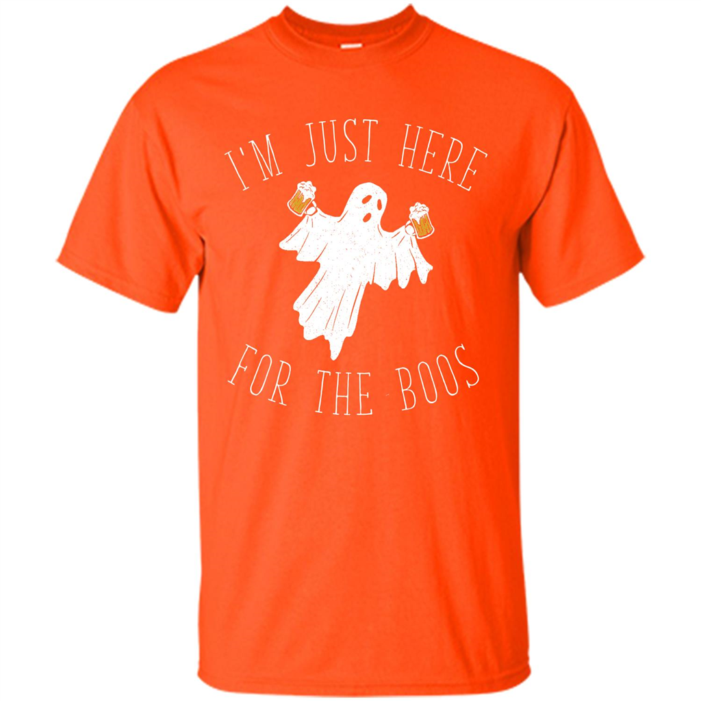 Halloween T-shirt I'm Just Here For The Boos T-shirt Orange