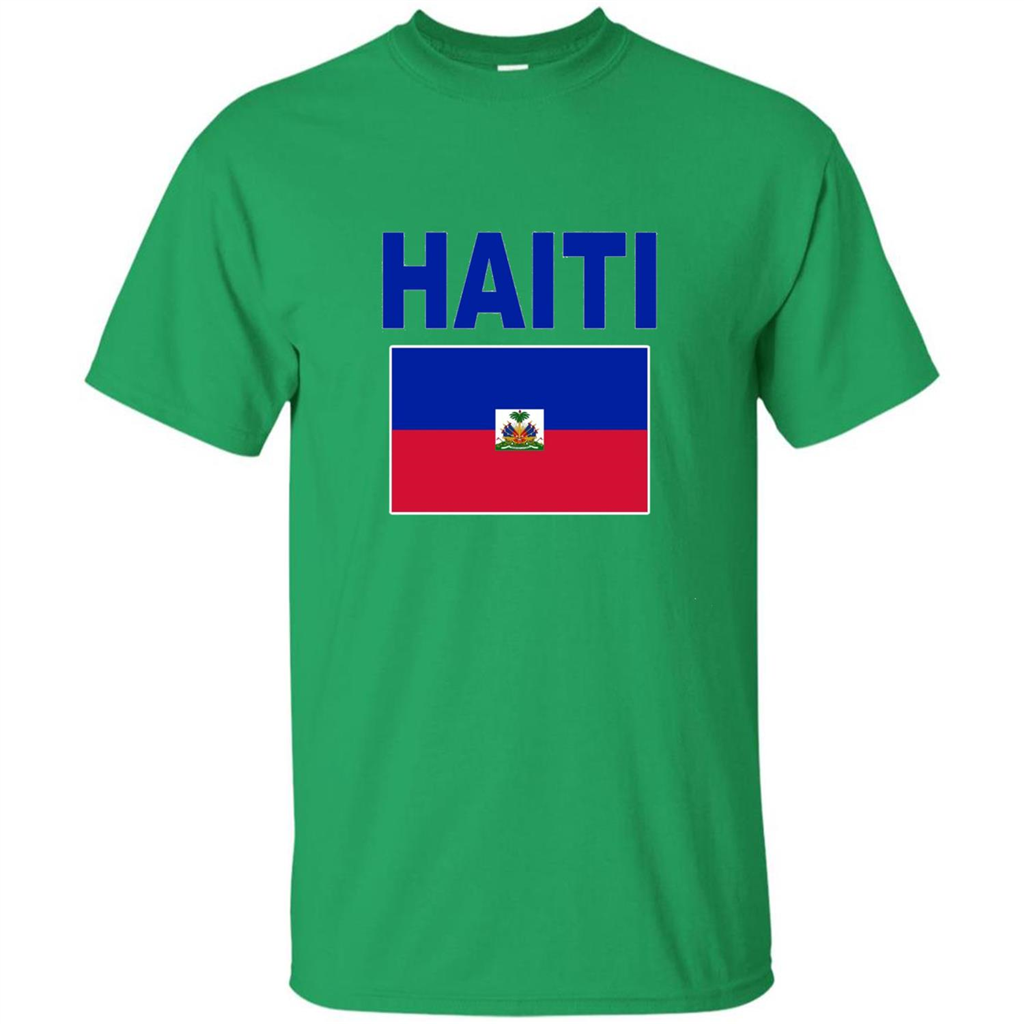 Haiti Flag T-Shirt Irish Green