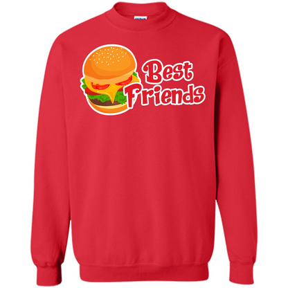 Hamburger T-shirt Best Friends T-shirt Red
