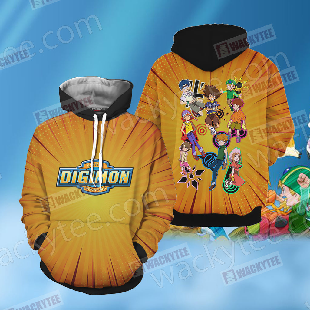 Digimon Digidestined Unisex 3D Hoodie