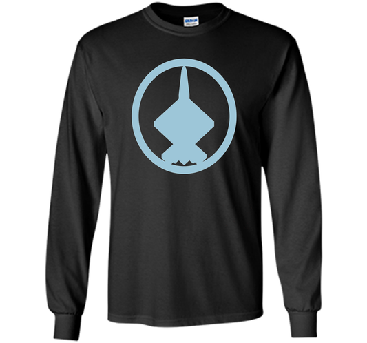 YF-23 (Blue) Air Force Military Fighter Jet T-shirt Black S