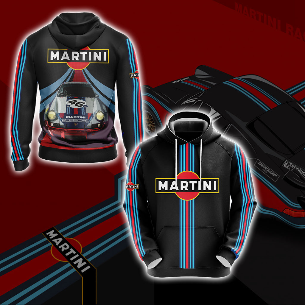 Porsche Martini Racing Team Unisex 3D Hoodie