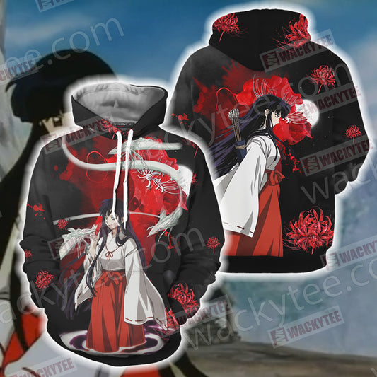 Inuyasha and Kikyo New Look 3D Hoodie