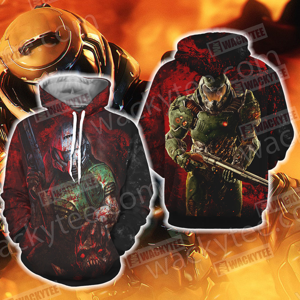 Doom - Doomguy Unisex 3D Hoodie