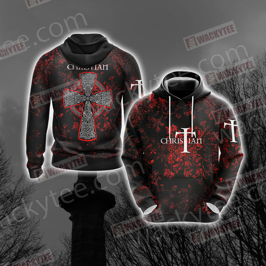 Cross Gothic Christian Unisex 3D Hoodie