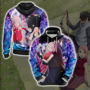 Naruto - Sasuke & Sakura Unisex 3D Hoodie