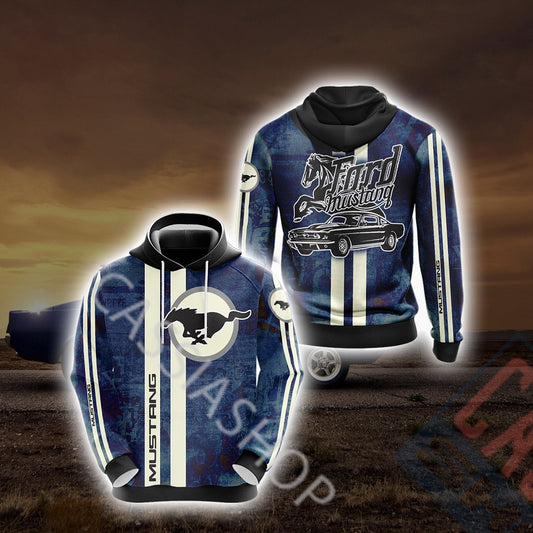 Mustang Racing Car Unisex 3D Hoodie
