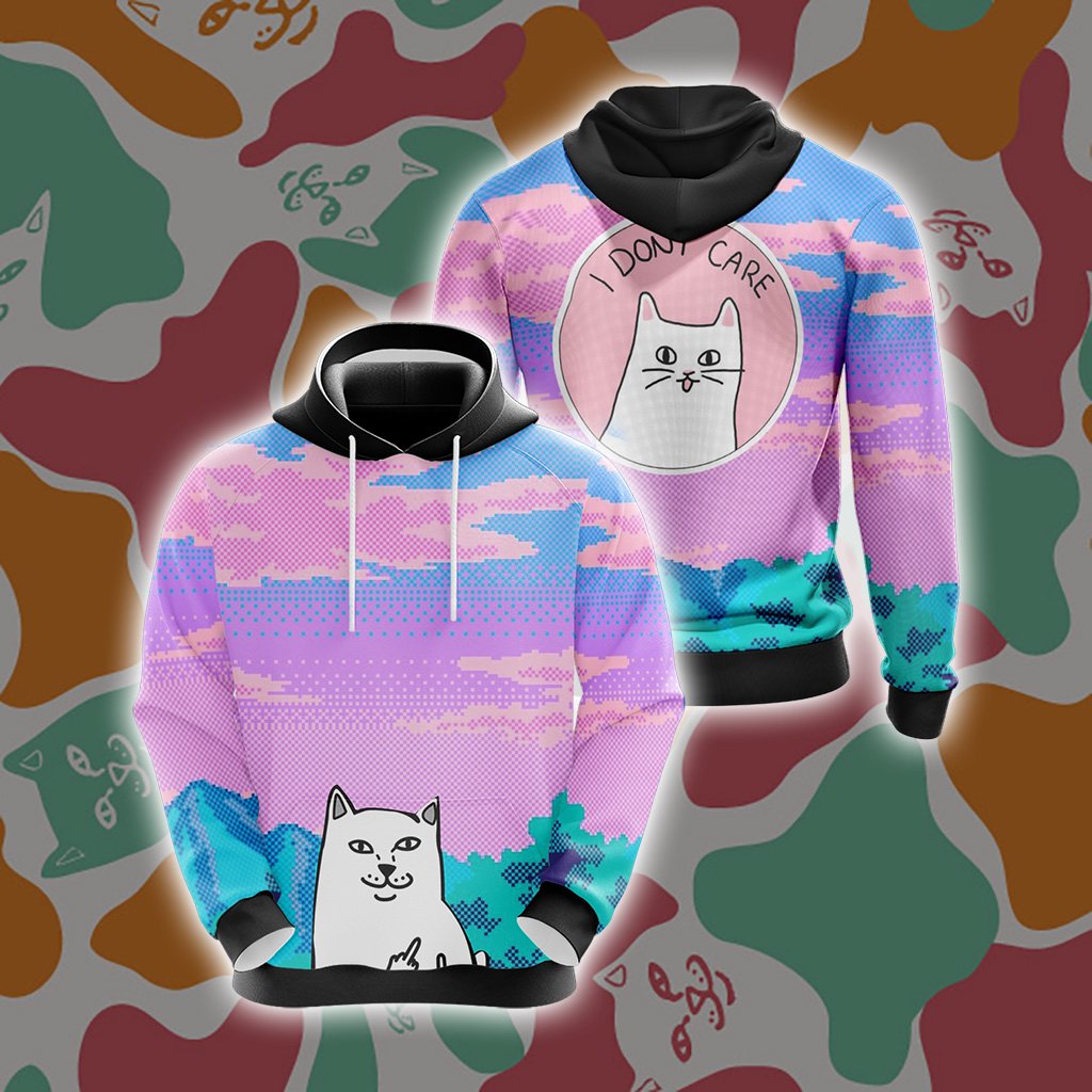 Cat Kawaii Vintage Style Unisex 3D Hoodie