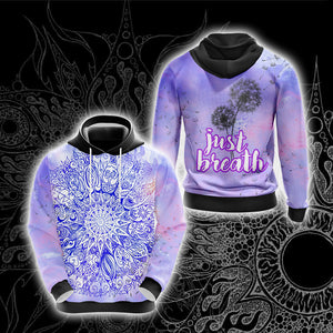 Yoga Just Breath Unisex 3D Hoodie