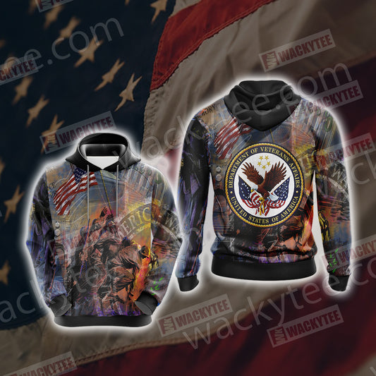 Department Of Veterans Affairs US Of America Unisex 3D Hoodie