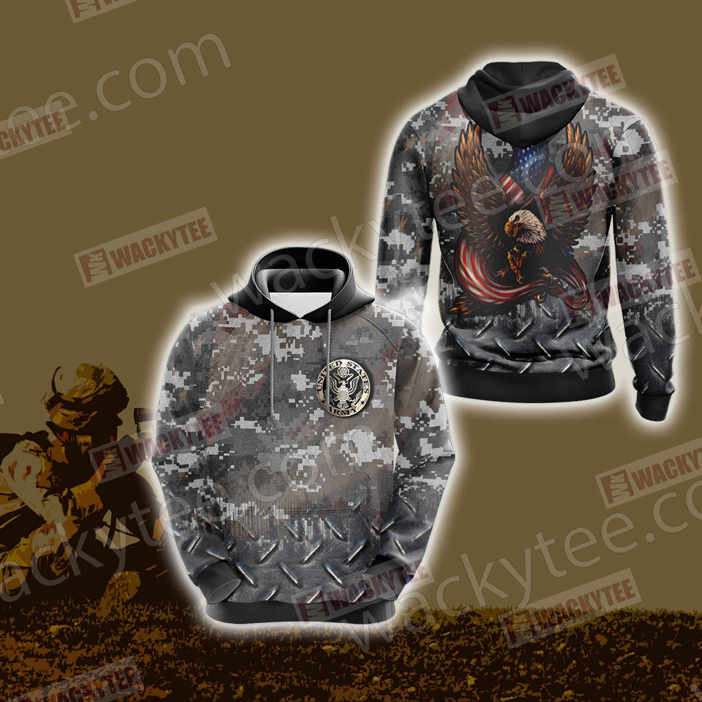 US Army Veteran Unisex 3D Hoodie