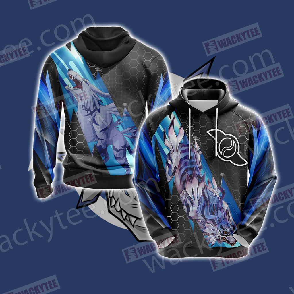 Digimon - Garurumon New Unisex 3D Hoodie