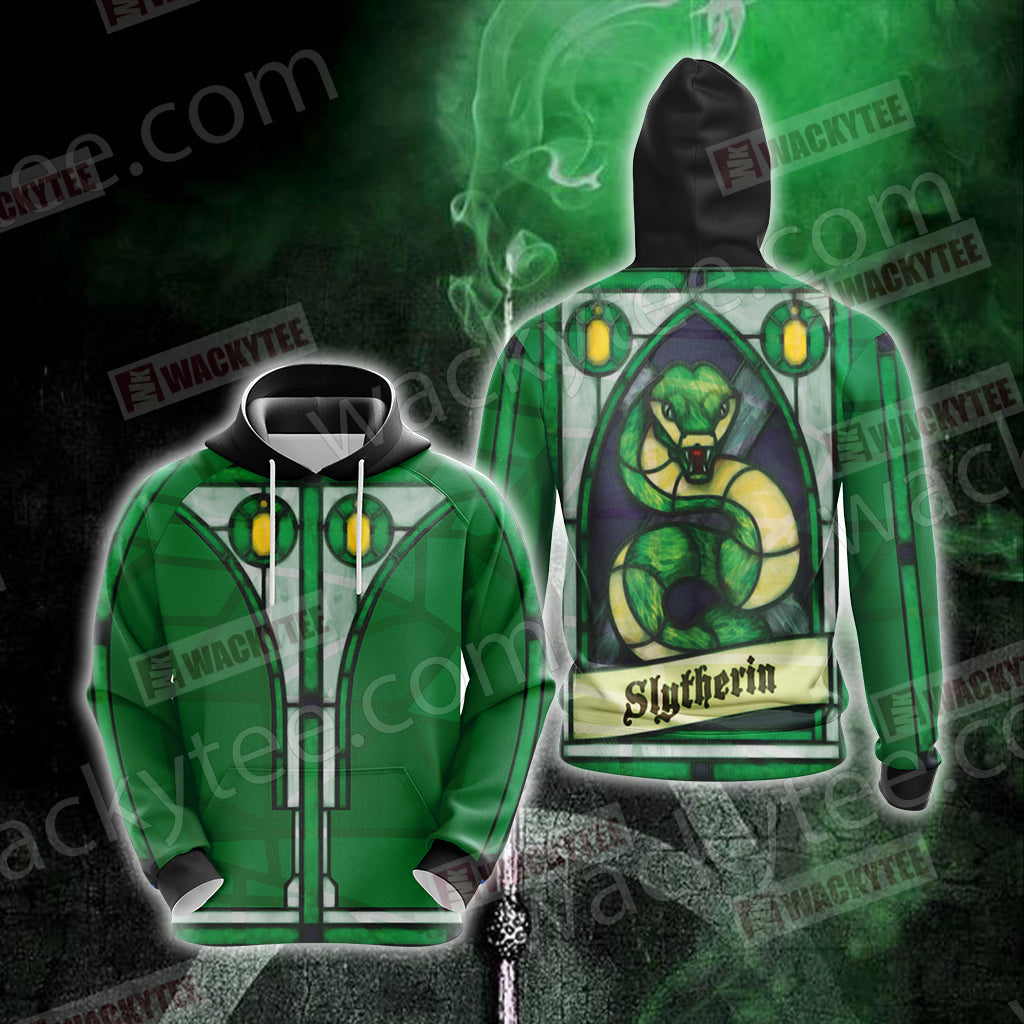 Harry Potter Hogwarts Slytherin House New Collection Unisex 3D Hoodie