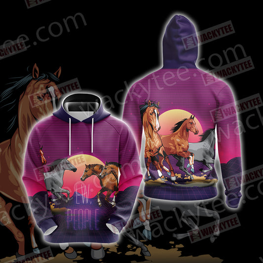Horse Ew People Unisex 3D Hoodie
