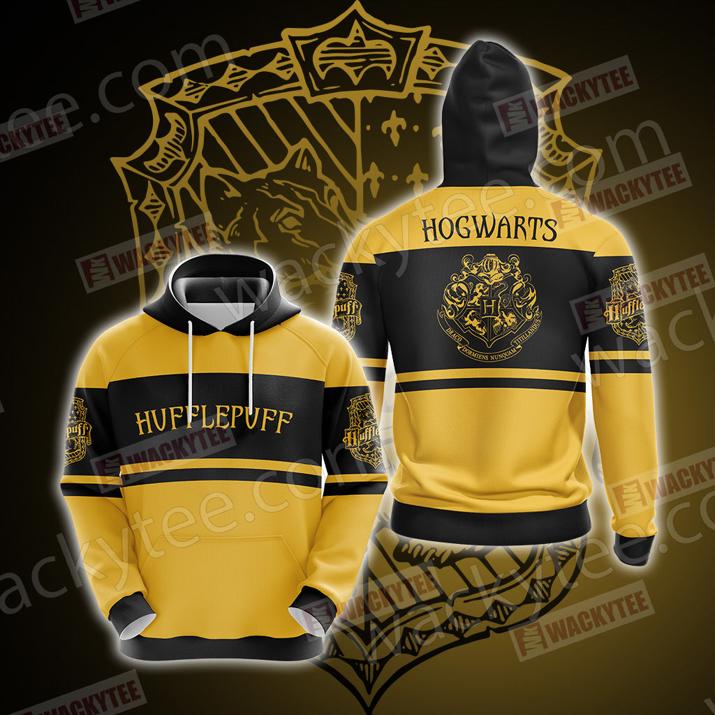 Harry Potter - Hufflepuff House Wacky New Style Unisex 3D Hoodie