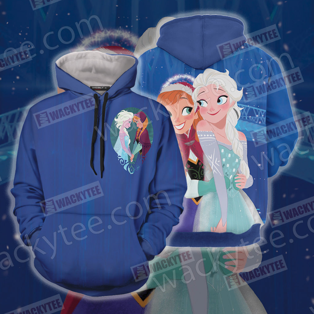 Frozen - Elsa And Anna 3D Hoodie - WackyTee