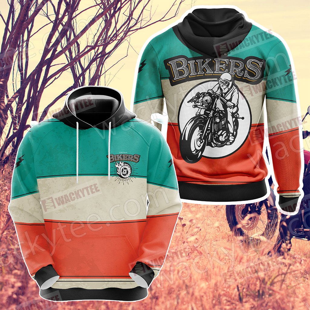 Vintage Biker 3D Hoodie