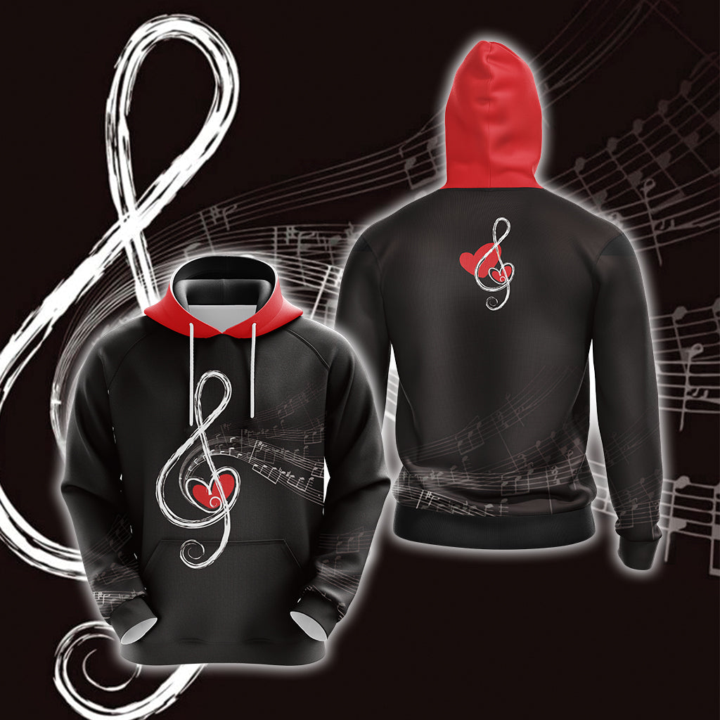Music Passion Unisex 3D Hoodie