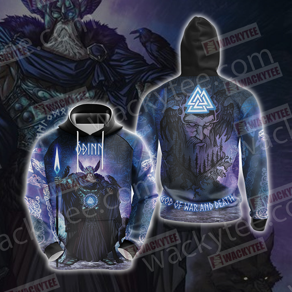 Odin - God Of War And Death Unisex 3D Hoodie