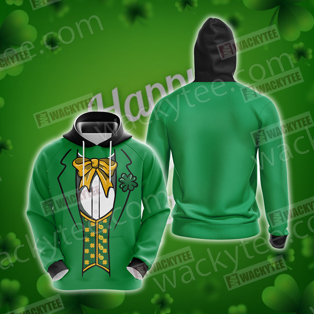 Leprechaun Costumes Saint Patricks Day Unisex 3D Hoodie