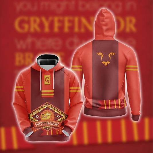 Harry Potter - Brave Like A Gryffindor New Unisex 3D Hoodie